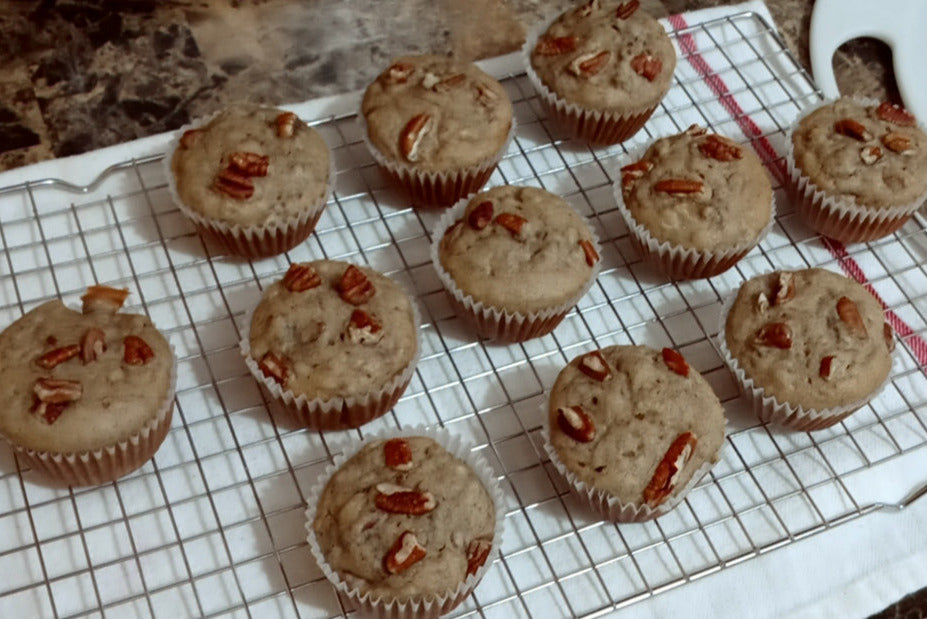 Banana Nut Bread or Muffins with Pecans
