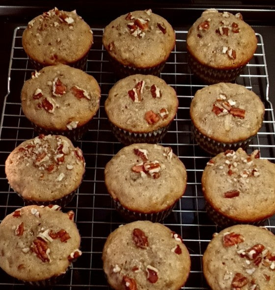 Banana Nut Bread or Muffins with Pecans