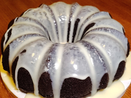 Chocolate Bundt with White Chocolate Drizzle